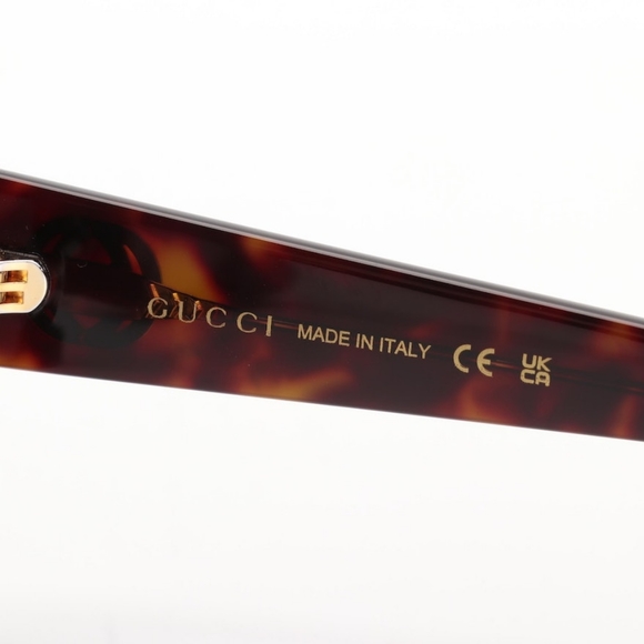 Gucci GG1257S Havana Red Square Sunglasses with Case - Picture 10 of 16